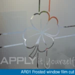 Frosted window film clover AR01